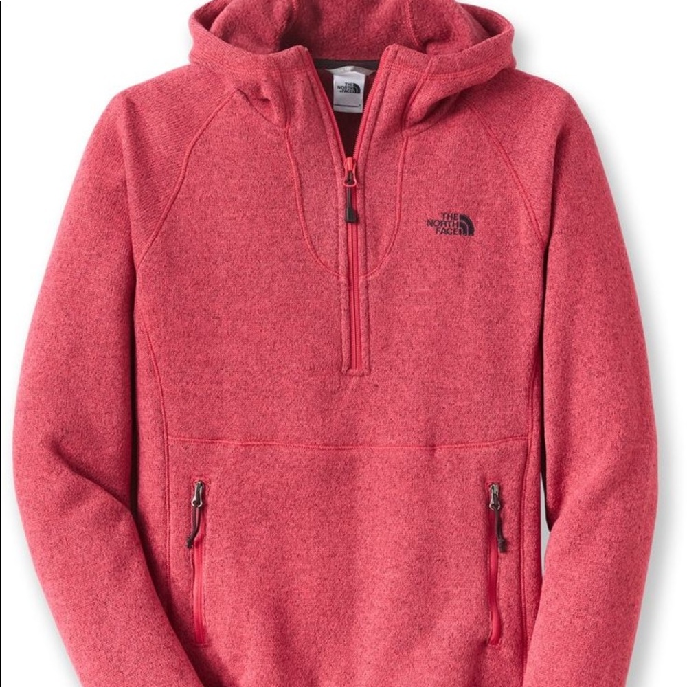 North Face Purple QuarterZip Hoodie, Size S